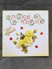 3D Grußkarte mit Fadengrafik und passendem Umschlag * Geburtstag * 04