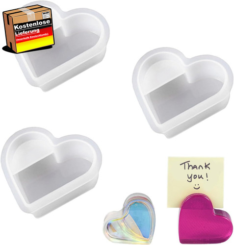 Silikonform herz gießform set - silikonform,
