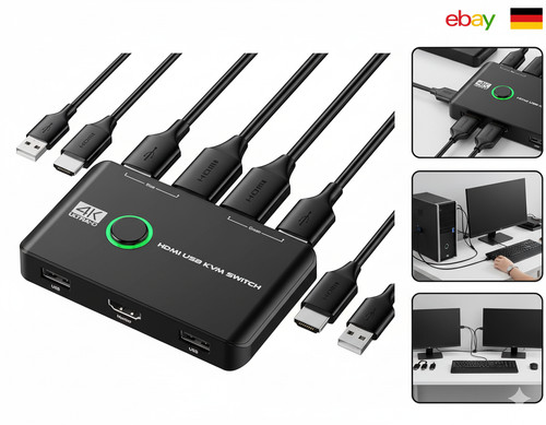 Rybozen kvm switch 60hz - kvm,