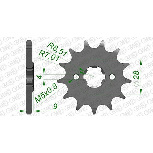 Stahl ritzel für aprilia - aprilia, rs
