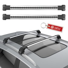 Silber Alu Relingträger Dachträger für VW Touareg 2 II 7P 10-18 - TURTLE