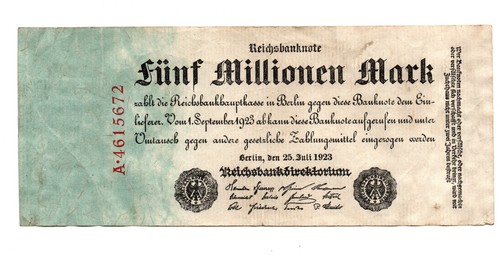Fünf millionen mark - millionen,