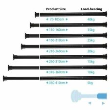 DUSCHVORHANGSTANGE VERSTELLBARE KLEIDERSTANGE EDELSTAHL KLEMMSTANGE OHNE BOHREN