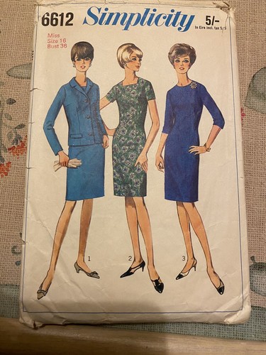 Simplicity 6612 kleid - 6612, vintage