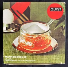 Marmeladendose Glas mit Löffel