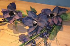 Kunstblume Anemone Strauß Gesteck mit Draht wunschgemäß biegsam *** 73 x 50 cm