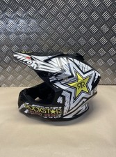 Airoh Twist Rockstar Motorcyle Off Road Motocross ATV Helm weiß schwarz XS 5354