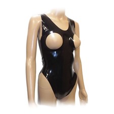 Latex Frauen Body Schwarz -