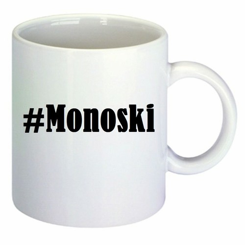 Kaffeetasse monoski hashtag - #monoski,