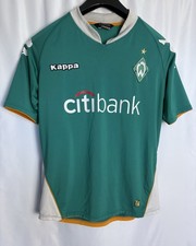 Kappa SV Werder Bremen 2007-08 Heim Trikot Gr. L 2008-09 Auswärts Grün Original✅