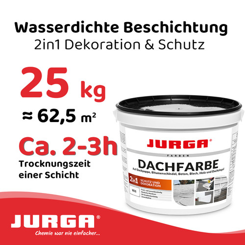 Jurga dachfarbe weiß - weiß, kg