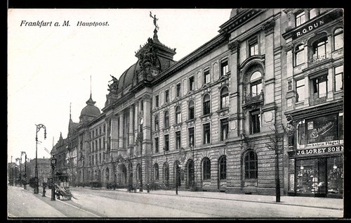 Frankfurt hauptpost mit - frankfurt, m.,