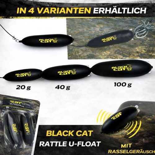 Black cat rattle pose wels - black,