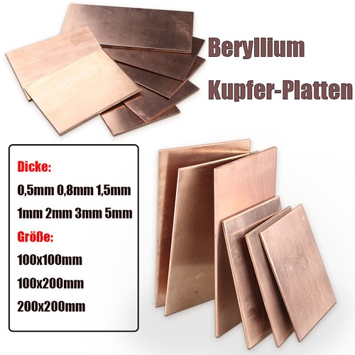 Beryllium kupfer platten - beryllium-kupfer,