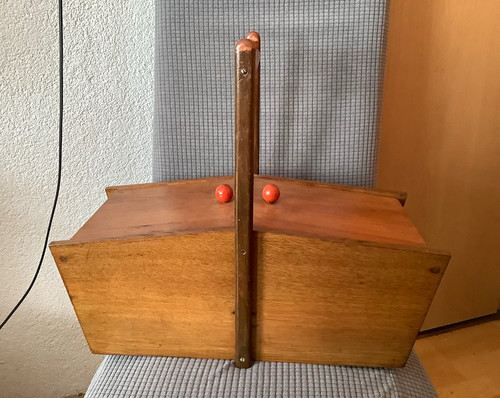 Altes holz nähkästchen - altes,