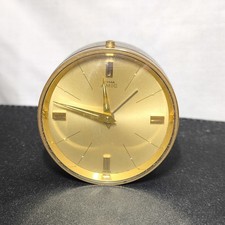 Kleiner Reisewecker von Cyma Schweiz, Model Amic, Gehäuse aus Messing, GLASS.