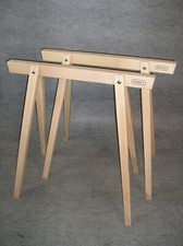 2 Tischböcke formschön in Buche natur   Tischbein Bock Schreibtisch Zeichentisch