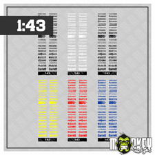 Sponsoren sticker set - 1:43, –