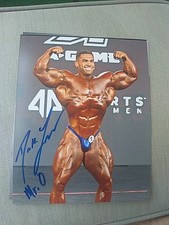 DEREK LUNSFORD *Mr. Olympia*, original signed Photo 20x25 cm (NST)