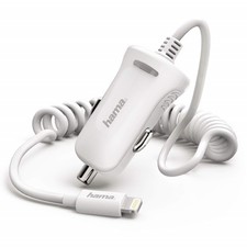 Hama KFZ-Ladegerät Spiralkabel für Apple iPhone 14 13 12 11 Pro Max Mini SE etc