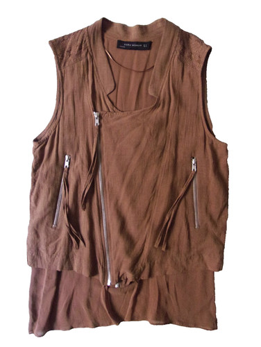 Leichte chiffon weste - weste, v