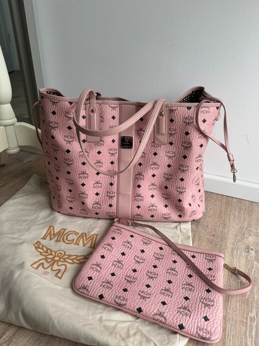 Mcm liz shopper visetos pink - liz,