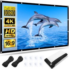 100-150" Beamer Leinwand Projektorleinwand Faltbarer Projector Screen 16:9 4K HD