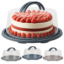 Tortenhaube Kuchenhaube Kuchen Behälter Kuchenbox Tortenglocke Rund Ø34cm