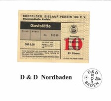 Ticket / Eintrittskarte   76/77   Eishockey   Krefelder EV - EV Füssen