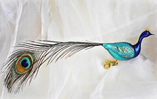 Pfau glas türkis blau - pfau,