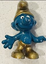 Schleich Peyo 20005 Gold Schlumpf Figur Goldschlumpf Vintage - Guter ZUSTAND!