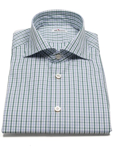 Kiton hemd hellblau - in, grün