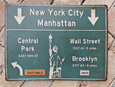 Blechschild New York USA