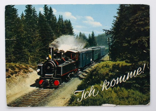 Postkarte dampflok der - ak,