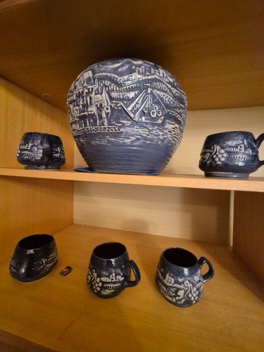 Bowle mit tassen - mit, tassen/bechern