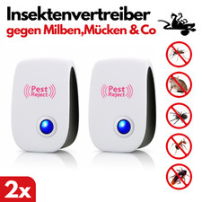 NovaShield Ultraschall Insektenvertreiber Milbenschreck Mücken Schutz chemielos!