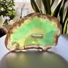 Achatscheibe Grün Braun |