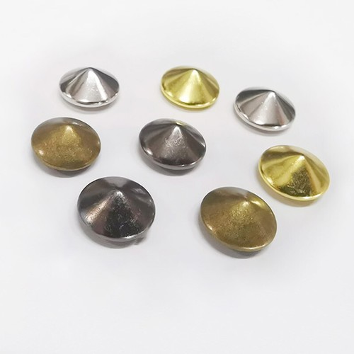 Silver punk ziernieten dome - silver,