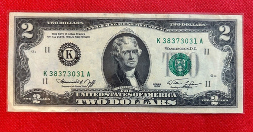 1976 zwei dollar banknote - dollar,