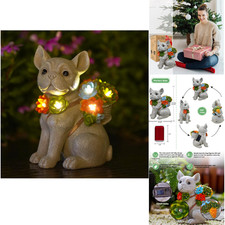 Solar Hund Deko Figur Garten