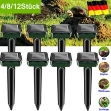 12x Solar Maulwurfschreck