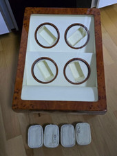 Uhrenbeweger / Uhrendreher WatchWinder Wurzelholz für 6 Uhren