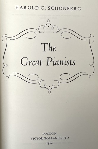The great pianists - pianists, by
