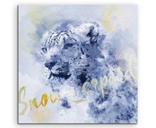 60x90cm Schneeleopard im