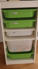 IKEA Trofast Aufbewahrung weiß mit 5 Boxen Top Zustand