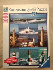 Leuchttürme in der Bretagne - OHNE Puzzle-Kleber [1000 Teile Puzzle]. Achtung: N