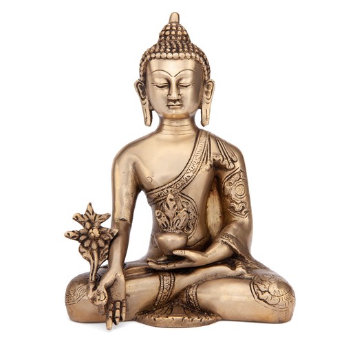 Buddha statue messing - statue,, ca.