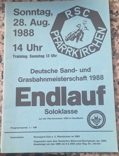 Programm speedway sandbahn - programm,