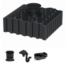 Florantia Flachtank Zisterne 4000 Liter Komfort - Regenwassertank Set mit Filter