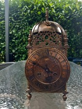 Kaminuhr, Messing, halb und stündlicher Gong. Voll funktionsfähig. Germany. 4 kg